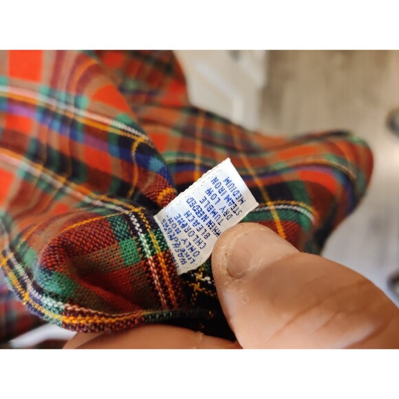 Ralph Lauren Men's Size Large Red Plaid Flannel Long Sleeve Shirt 100% Cotton - Picture 8 of 9